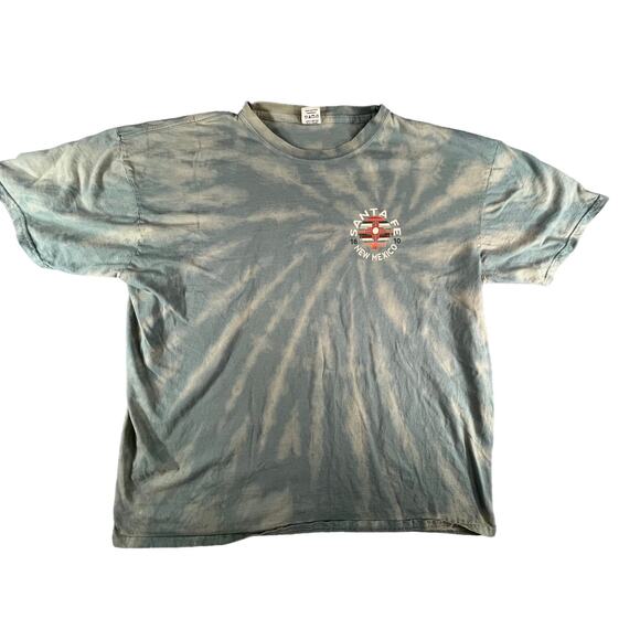 Santa Fe New Mexico Shirt Mens XL Aztec Tee Green Land Of Enchantment Outdoors - Picture 1 of 9